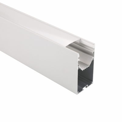 Suspended Aluminium LED Strip Light Profile 40×75mm For Living Room