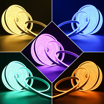 Flex 2835 SMD LED Neon Rope Light 15×16mm 12V Cold White 6000K