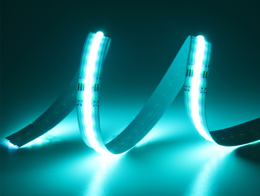 Flexible RGBW COB LED Strips 12MM DC24V 560 Leds / M For Decoration