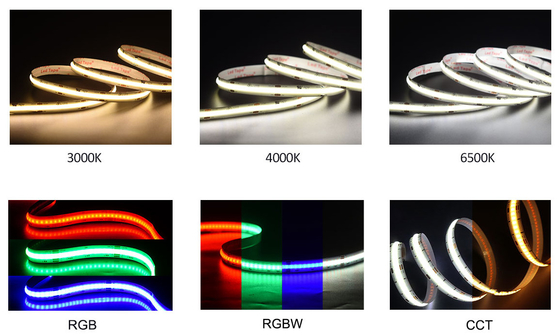 Dimmable COB LED Strips Colorful 6000K For Lighting Decoration