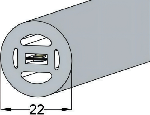 22mm Silicone LED Tube 360 Degree Flexible For Decorative Lighting