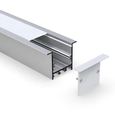 Anodized Suspended LED Profile , Profile Light LED Strip Silver Surface 50 X 35mm
