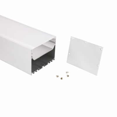 70×75mm Suspended LED Profile Channel Anodized Aluminium Alloy 6063 Material