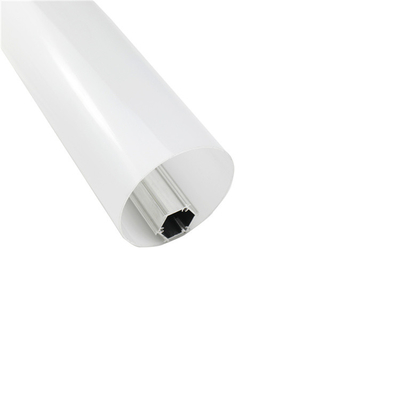 Round Aluminum Suspended LED Profile 40mm 50mm 60mm Diameter