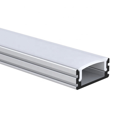 White Surface Mounted LED Profile , U Shape LED Aluminum Channel 17.4mm X 8.5mm