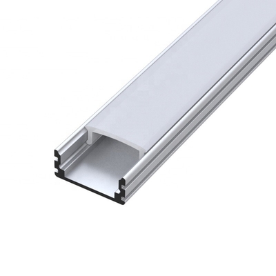 White Surface Mounted LED Profile , U Shape LED Aluminum Channel 17.4mm X 8.5mm
