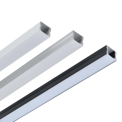 Extrusion Surface Mounted LED Profile Plastic Aluminum 6063 T5 Material
