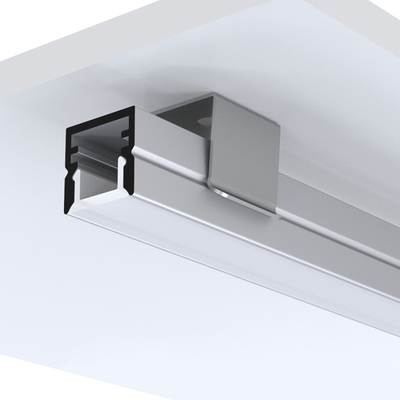 Aluminum LED Strip Light Diffuser , Surface Mount LED Extrusion For Gym Cinema