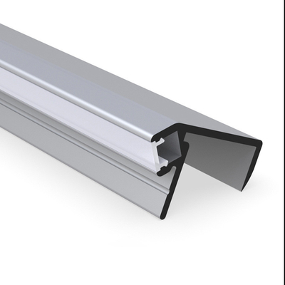 Drywall Corner LED Profile , 45 Degree LED Strip Channel Black Silver Color