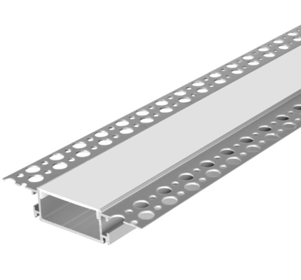 Plaster Ceiling Drywall Aluminum Profile For LED Strip Lighting 98mm x 18mm