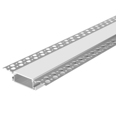 Plaster Ceiling Drywall Aluminum Profile For LED Strip Lighting 98mm x 18mm