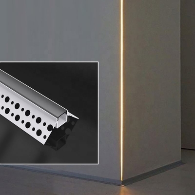 Trimless Drywall Plasterboard LED Profile For LED Strip Aluminum Alloy Material