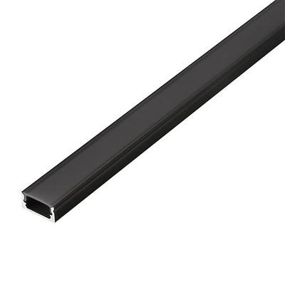 Thin Black LED Strip Profile , Cinema LED Aluminum Channel With Cover OEM