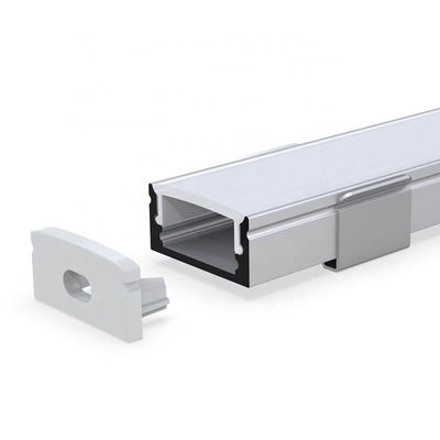 1m 2m 3m Surface Mounted LED Profile For Led Strips Silver Color