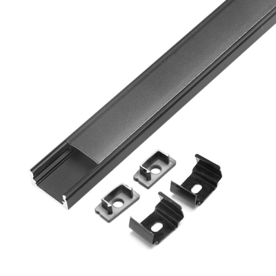 Office Wardrobe Surface Mounted LED Profile Small With PMMA Opal Diffuser