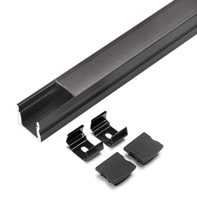 Office Wardrobe Surface Mounted LED Profile Small With PMMA Opal Diffuser