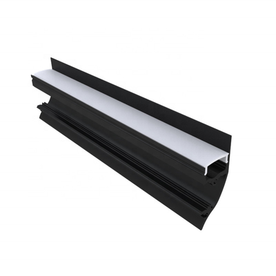 Extruded Aluminum Black LED Strip Light Channel Surface Mounting OEM ODM