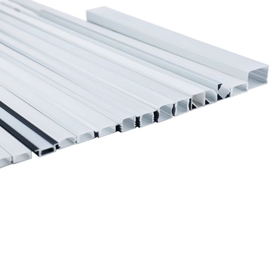 PC Diffuser Frosted Surface Mounted Aluminium Led Profile For Led Strip Lights