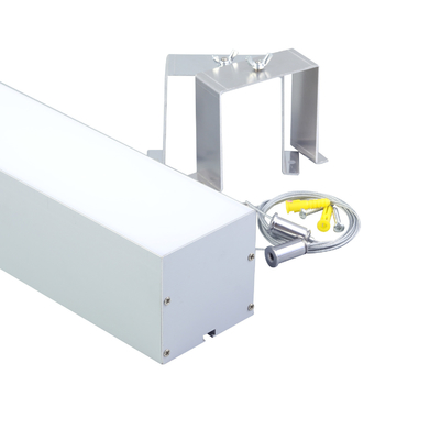 Aluminum Suspended LED Profile 79*77mm Heat Sink Housing Silver