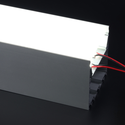 Aluminum Suspended LED Profile 79*77mm Heat Sink Housing Silver