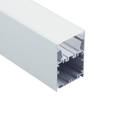 Office Lighting Alu Anodized Suspended LED Profile PC Cover U Shape