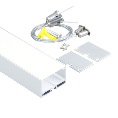 6063 T3 Square Led Strip Light Aluminium Profile For Home Lighting