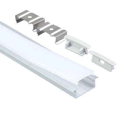 23X10mm Recessed LED Aluminum Profile For Extrusion Strip Light