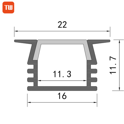 Recessed In Wall Kitchen Light Plaster In Led Aluminium Profile Decorative