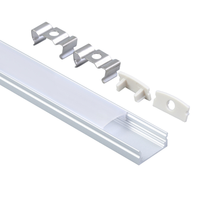 Heat Sink U Shape Led Lighting Profile Surface Mounted Extrusion Aluminum