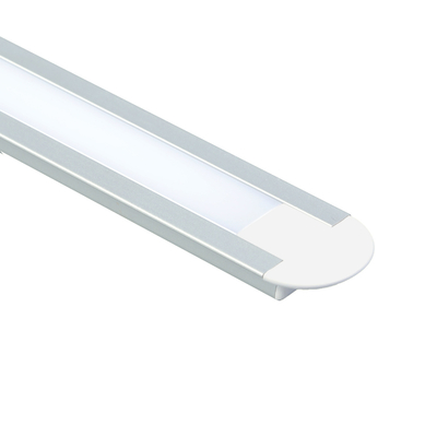 LED Strip LED Aluminum Profile With PC Cover End Caps And Mounting Clips