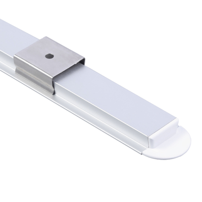 LED Strip LED Aluminum Profile With PC Cover End Caps And Mounting Clips