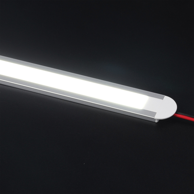 LED Strip LED Aluminum Profile With PC Cover End Caps And Mounting Clips