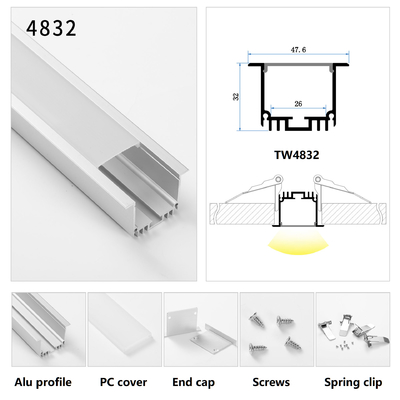 New Design Wall Mounted Flat LED Aluminum Profile For Kitchen Lighting