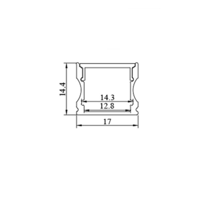 Heat Sink Channel Led Aluminum Extrusion Profile For Wardrobe Light