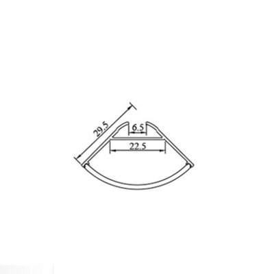 30x30mm V Shape Corner Aluminum Led Profile For Decorative Led Lighting