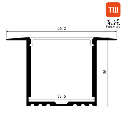 Led Strip Light Recessed Led Extrusion Profile For Home Lighting