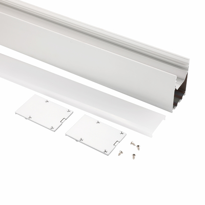 50x75mm Up Down Double Side Suspended Aluminum Extrusion Profile For Led Strip Light