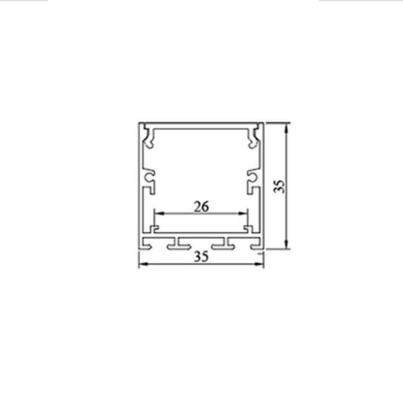Indoor Linear Lighting U Shape Profile , Suspended LED Profile for 26mm LED Strip