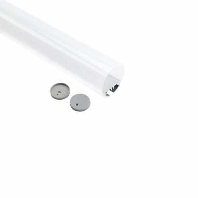 Round LED Aluminum Profile For 21mm Width LED Strip Extrusion Housing
