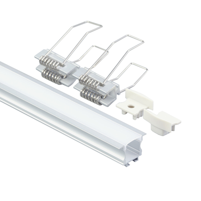 U Shape Furniture LED Light Aluminum Channel , Silver Aluminum Recessed LED Profile