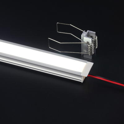 U Shape Furniture LED Light Aluminum Channel , Silver Aluminum Recessed LED Profile