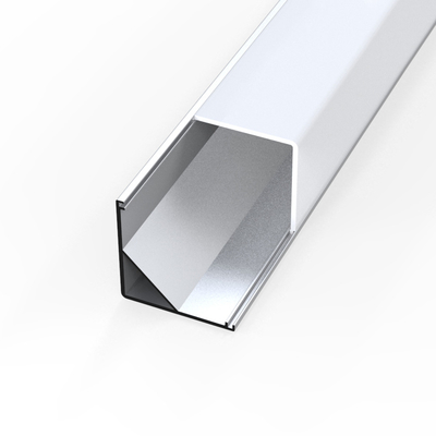OEM LED Strip Corner Channel ,  V Shaped Extrusion 45 Degree Aluminum LED Channel