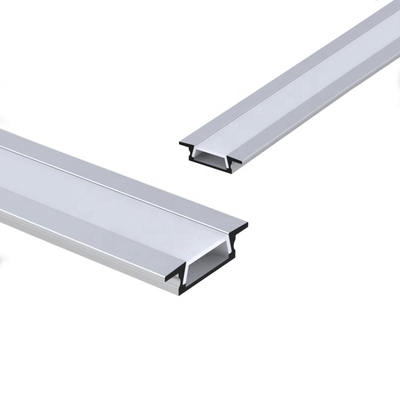 Square Recessed LED Strip Channel , Recessed LED Extrusion For Cabinet Cupboard
