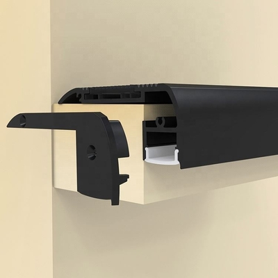 1m 2m Plasterboard LED Profile Black Color Aluminium Alloy 6063 T5 Material
