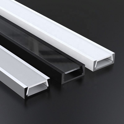 6063 Surface Mounted LED Profile , LED Light Aluminium Housing OEM ODM