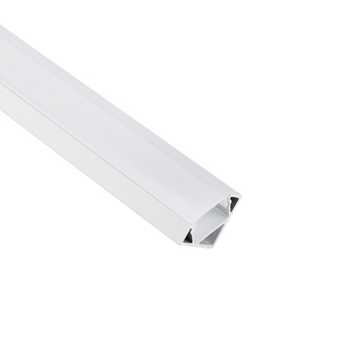 Milky Corner LED Channel , Aluminum corner mount LED strip 18mm x 18mm
