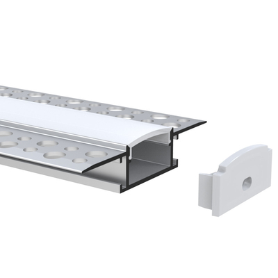 Light Strip Recessed LED Channel Drywall Trimless Silver color