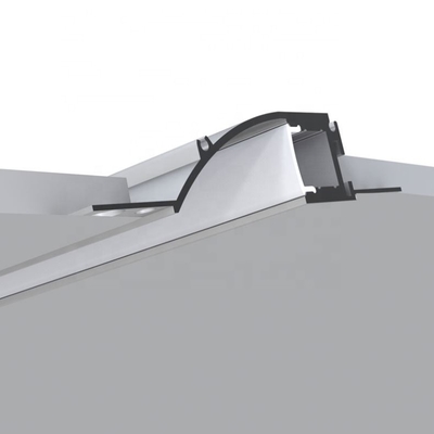 U Shape Plasterboard LED Profile 6063 Aluminum Alloy Material