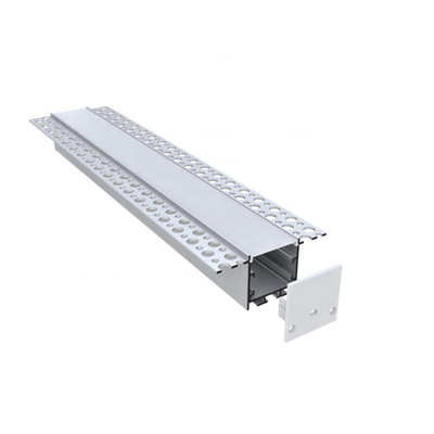 Indoor Plasterboard LED Profile , Drywall LED Strip Silver White Black Color