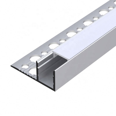 Slim Trimless Plasterboard Flush Mounted Aluminium LED Profile Channel For Ceiling